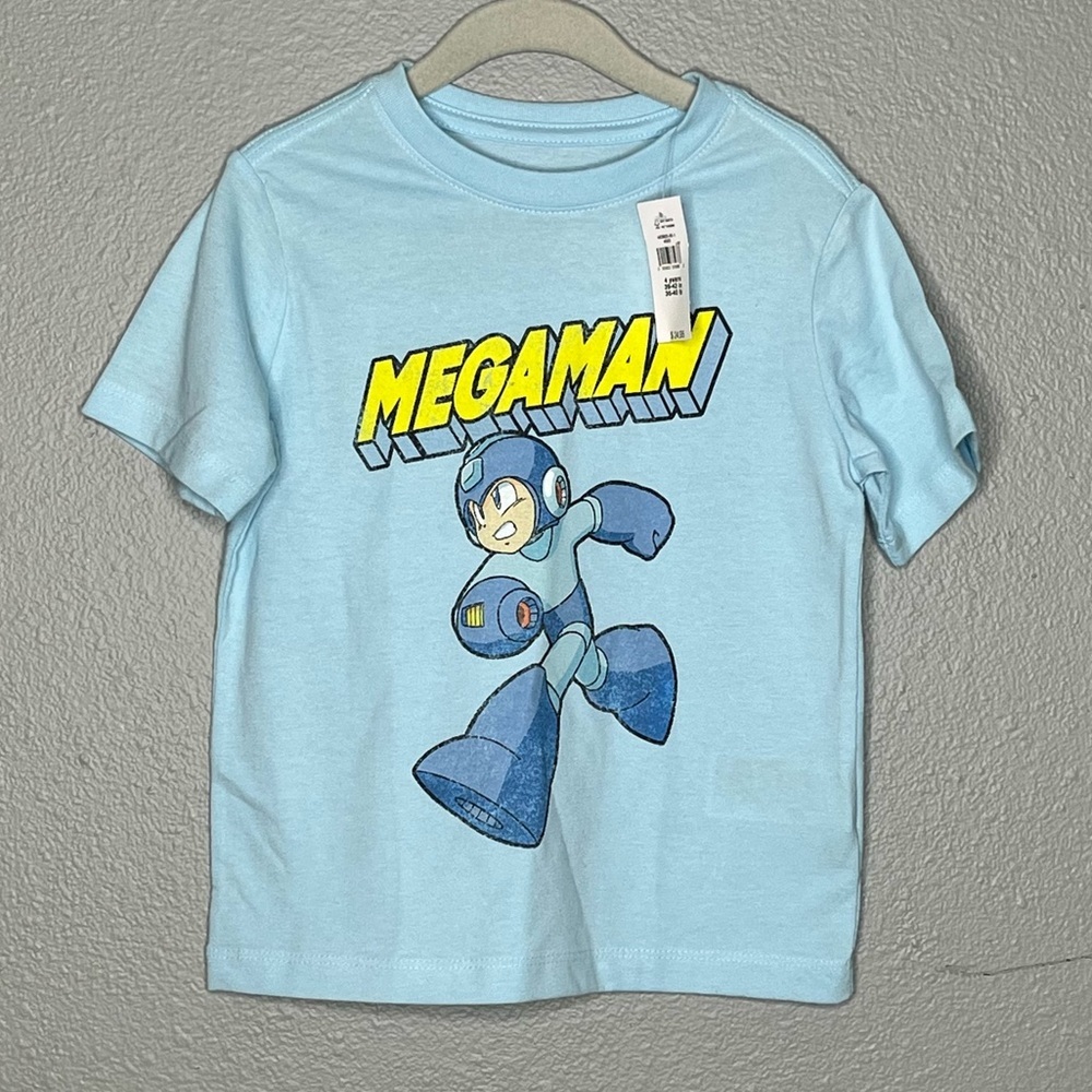 Baby Gap Megaman Light Blue 4 Year Old Children's Shirt